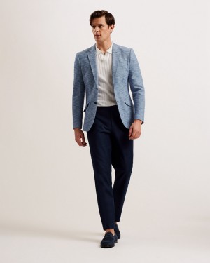 Blue Ted Baker Marcusj Jersey SB2 Slim Men's Blazers | 784263-NYJ