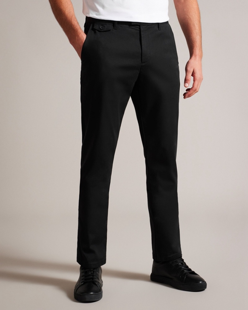 Black Ted Baker Haydae Slim Fit Chino Men's Pants | 564073-CEO