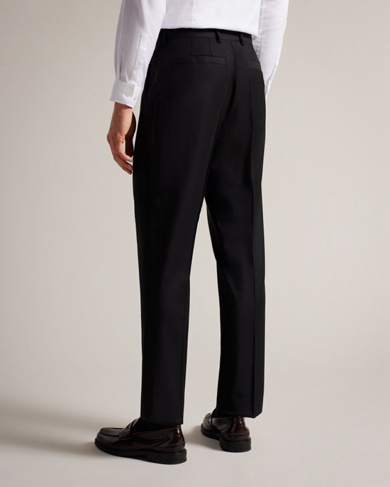 Black Ted Baker Lothian Slim Fit Trs Men's Pants | 031296-STU