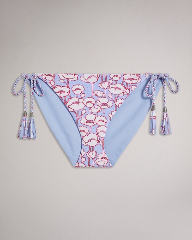 Blue Ted Baker Rosiaah Reversible Women's Bikini Bottoms | 761428-AKW