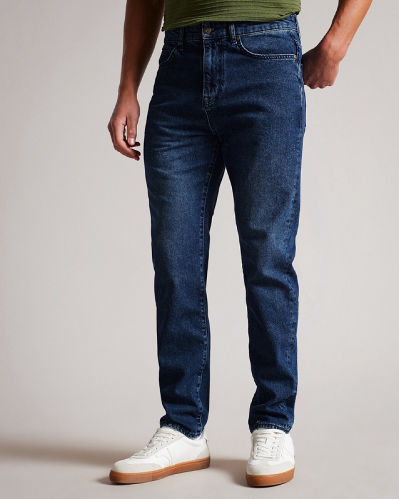 Blue Ted Baker Strtfo Slim Leg Denim Men's Jeans | 639750-VEY