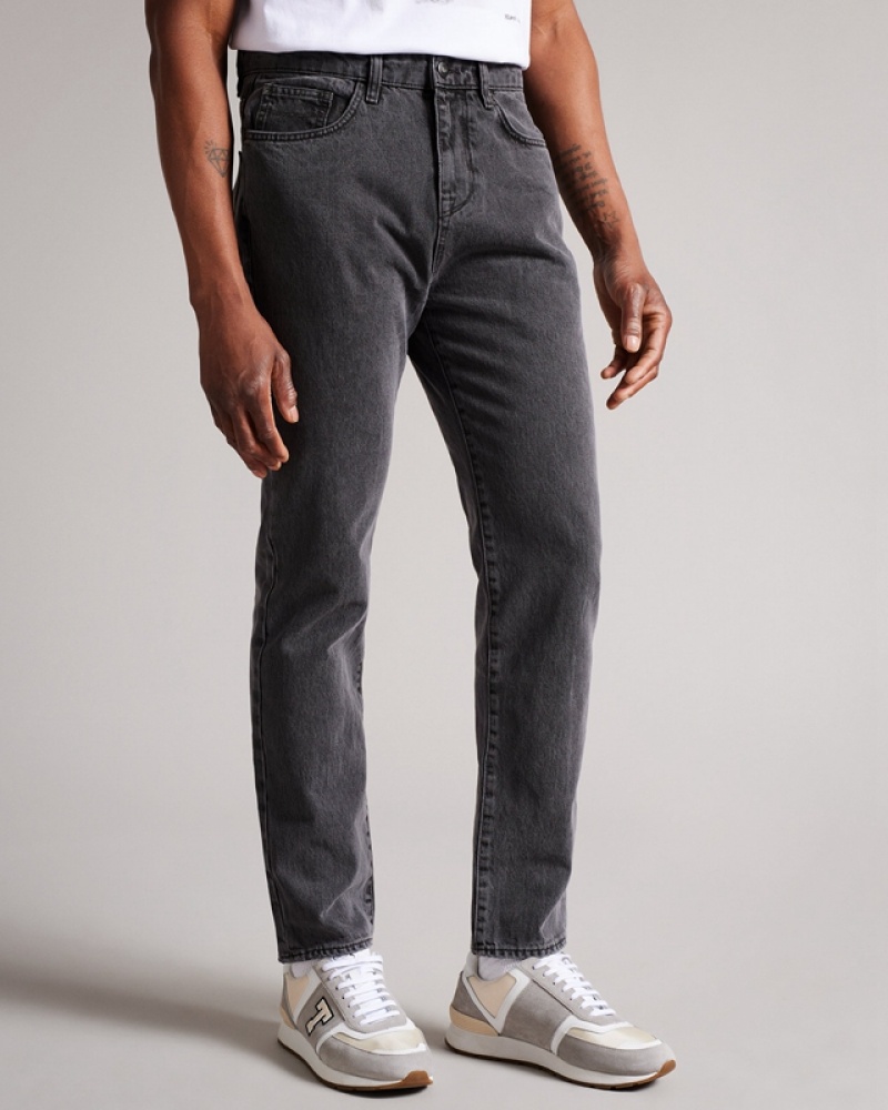 Grey Ted Baker Suttton Slim Leg Denim Jean Men's Pants | 236978-AGB