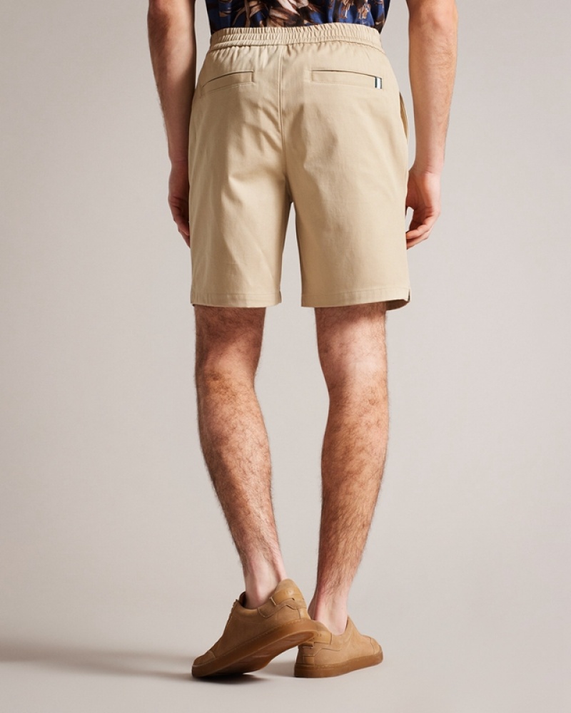 Navy Ted Baker Creswel Elasticated Drawstring Men's Shorts | 328947-WJB