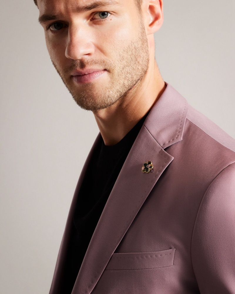 Pink Ted Baker Ignacej Premium Pink Men's Suit | 981673-ZKP