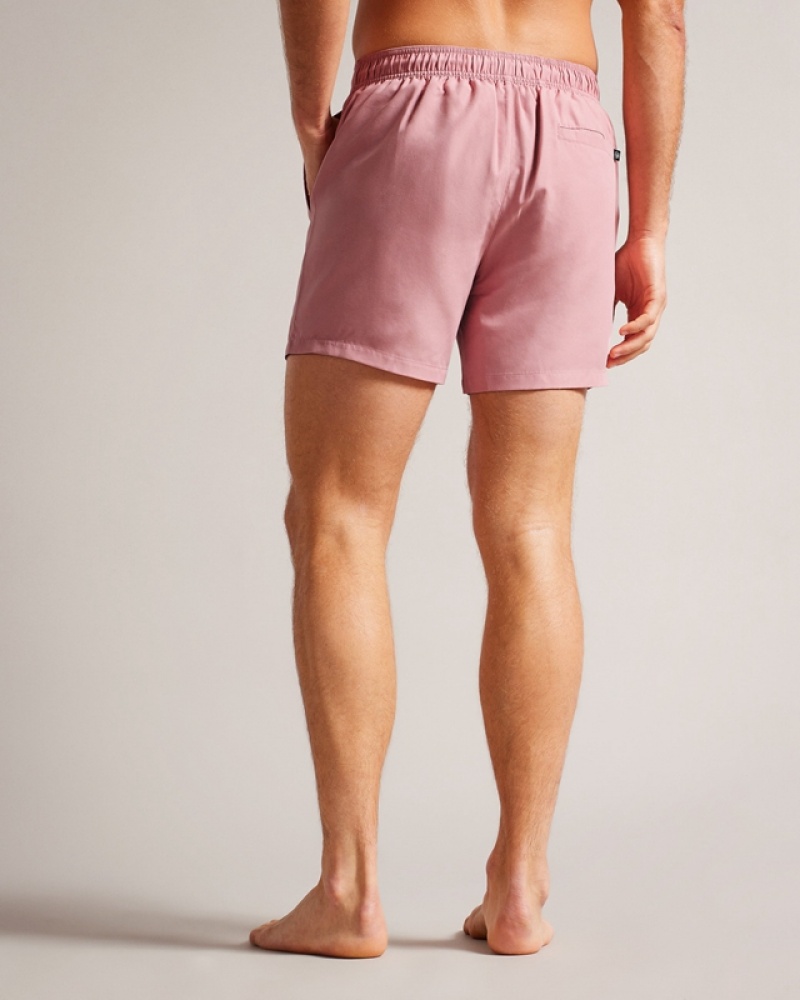 Rose Ted Baker Hiltree Plain Men's Shorts | 125386-HIC