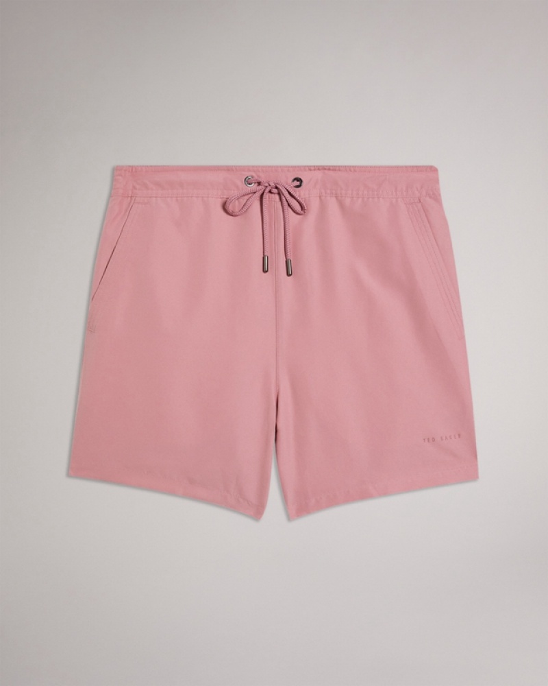 Rose Ted Baker Hiltree Plain Men's Shorts | 125386-HIC