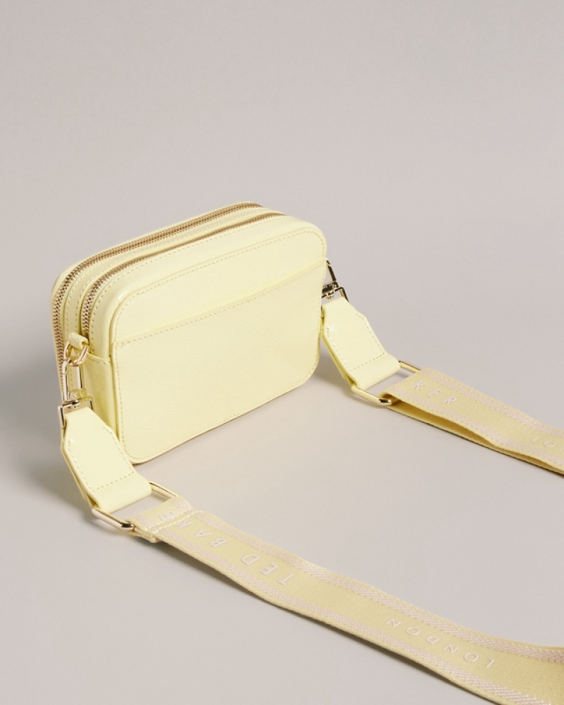 Yellow Ted Baker Stunnie Webbing Mini Women's Crossbody Bag | 415390-SPT